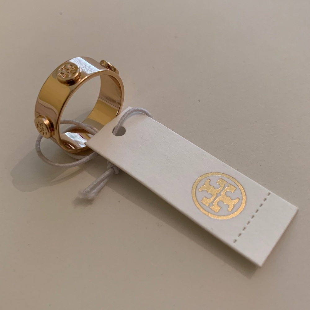 Tory Burch Logo Stud Ring